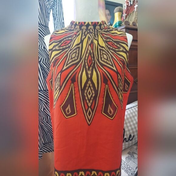 Jones New York Signature Petite Boho Silk /Cotton Blouse Size PL - Picture 4 of 9